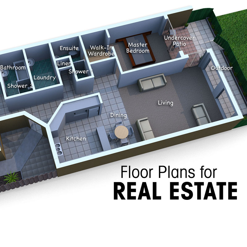 Real estate floor plan layout illustrations Doug Illustration