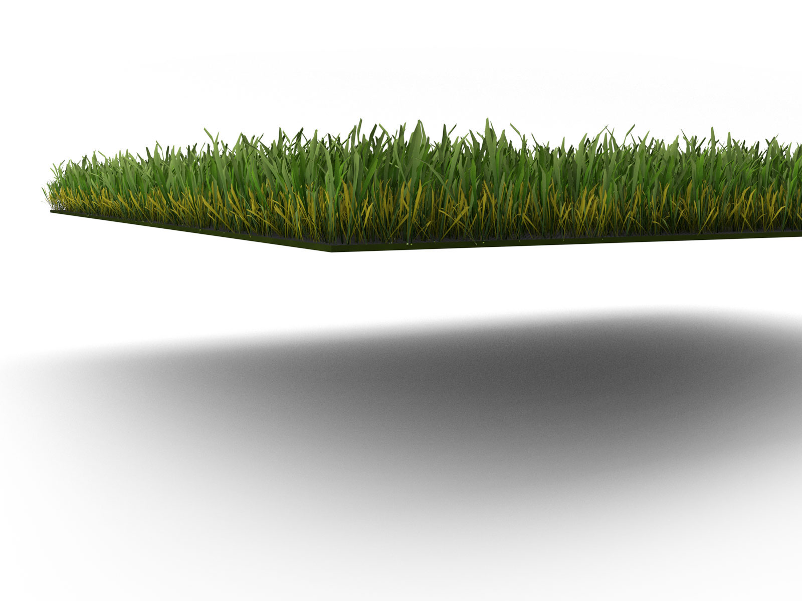 3D Realistic Product Model of Synthetic Lawn side view